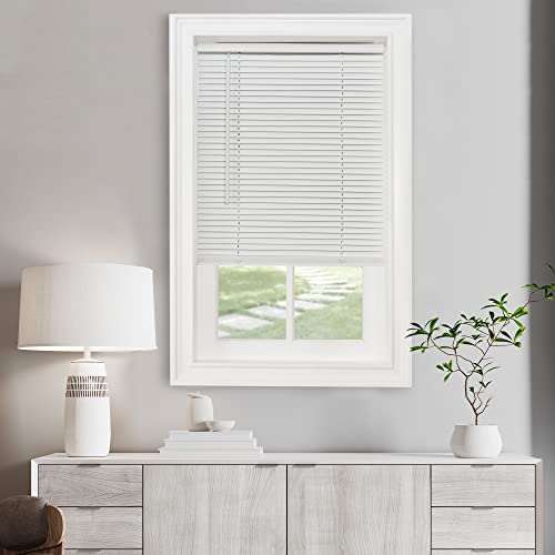 "Achim Home Furnishings Window Blinds, Vinyl, Pearl White, 23"" W X 64"" H"