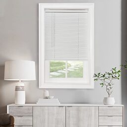 "Achim Home Furnishings Window Blinds, Vinyl, Pearl White, 23"" W X 64"" H"