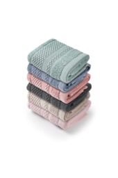 Foutastic 6 Piece Wash Towel Set 100% Cotton 450gsm Hand Towels 30x50cm - Soft, Absorbent, Machine Washable, Ideal for Home and Spa