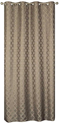 HomeMaison Curtain Heavy Jacquard, Polyester, 240x140 cm, Taupe