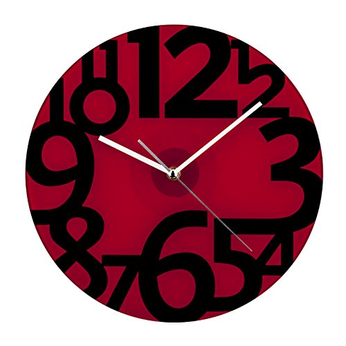 Premier Housewares Clock, Red