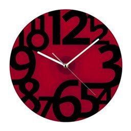 Premier Housewares Clock, Red