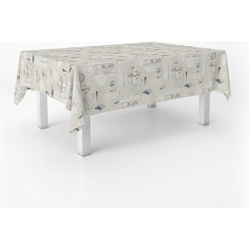 ECOMMERC3 - Oilcloth Tablecloth Rectangular Table Size 300 x 140 cm Style, Durability and Easy Cleaning for Your Table ??? Stain Resistant and Waterproof Oilcloth Tablecloth