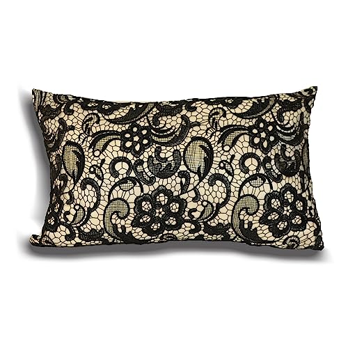 Riva Home Macrame Polyester Cushion,Cream,30 x 50cm