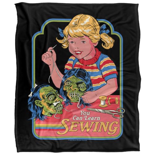 Steven Rhodes You Can Learn Sewing Silky Touch Super Soft Throw Blanket 152 X 127 Cm