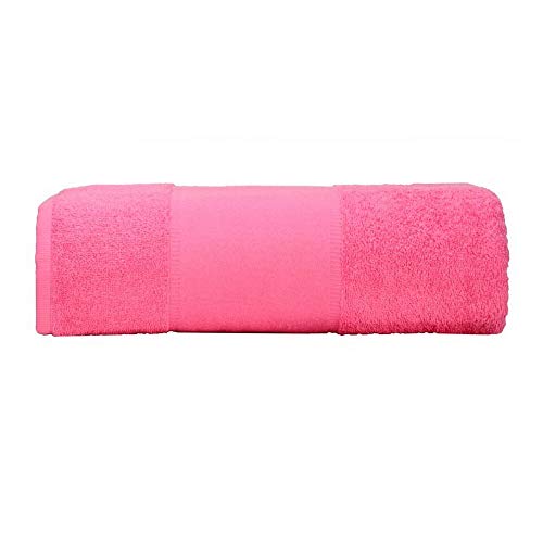 A&R Towels Print-Me Bath Towel, Pink, One Size 50x140cm