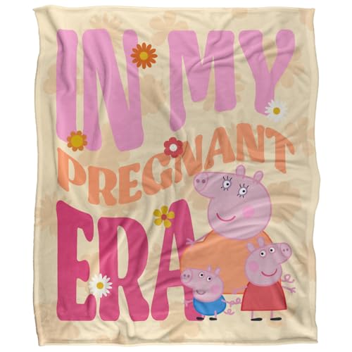 Mummy Pig Pregnant Era Silky Touch Super Soft Throw Blanket 152 X 127 Cm
