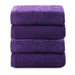 Top Towel Plus Set of 4 Bath Towels and Washbasin 100% Cotton - Soft, Absorbent and Durable Towels 50 x 100 cm - Ideal Set for Modern Bathroom