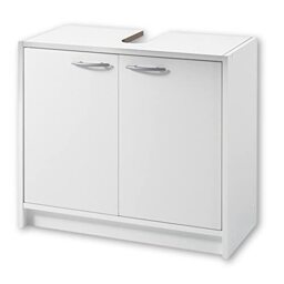 Stella Trading Smash vanity unit in matt white – simple base bathroom cabinet with plenty of storage space, 63 x 55 x 29 cm