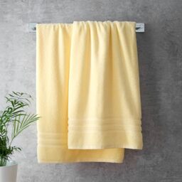 Catherine Lansfield Zero TwistZero Twist Cotton 70x120cm Bath Towel Yellow