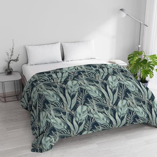Basic Basic Winter Quilt for Double Bed 250 x 245 cm, Made in Italy – Reversible Duvet in Soft Microfibre 200 g/m² – Machine Washable Duvet