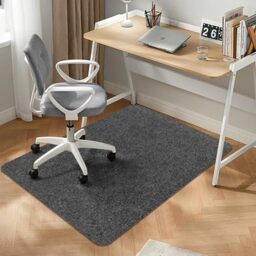 ASelected Office Chair Mat for Hardwood Floor, 90x120cm Low Pile Floor Protector Mat, Non-slip Chair Mats for Carpet Protector, Desk Chair Mat for Home Office