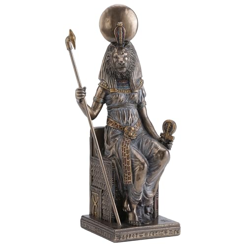 Veronese Design Things2Die4 Egyptian Goddess Sekhmet Sitting on Throne Statue