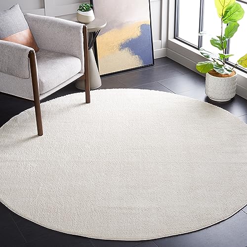 Safavieh Boho Rug for Living Room, Dining Room, Bedroom - Melody Collection, Short Pile, in Ivory, 201 X 201 cm