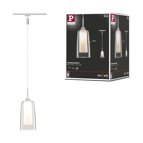 Paulmann 94998 Arido II URail LED Pendant GU10 560lm 5W 2700K 230V Chrome matt, Clear, Satin Rail System