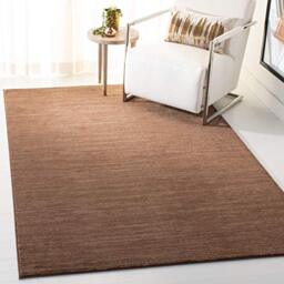 Safavieh Glam Solid Color Indoor Woven Rectangle Area Rug, Vision Collection, VSN606, in Brown, 155 X 229 cm for Living Room, Bedroom or Any Indoor Space
