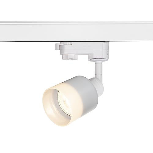 SLV 3-Phase System Spot Puri Track QPAR51 Glass/Spotlight, LED spot, Ceiling Spotlight, Ceiling Light, Track System, Indoor Lighting / GU10 10W White