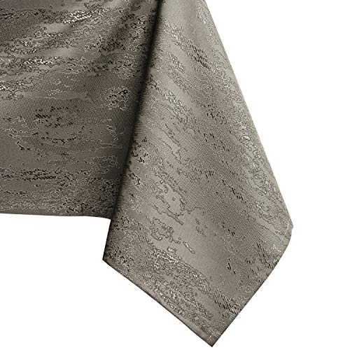 AmeliaHome Tablecloth 40 x 40 cm, Stain Protection, Lotus Effect, Washable, Water Repellent, Cappuccino Ornament, Vesta