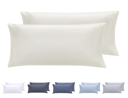 Todocama Set of 2 Extra Soft Hypoallergenic Microfibre Pillow Cases