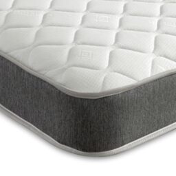 eXtreme comfort ltd Grey Cooltouch Essentials 2ft6 Small Single Mattress (75 x 190cm) 18cm Deep Bonnell Open Coil Spring with Foam Comfort Layer - Soft Comfort. UK Made, Rolled & Boxed