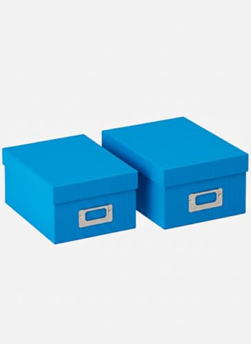 walther design - Fun FB-115-DU Storage Boxes, Ocean Blue, Pack of 2