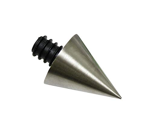 Gardinia Curtain Rod Finial, Finial Cone, New York Series, Metal, Stainless Steel, Ø 12 mm