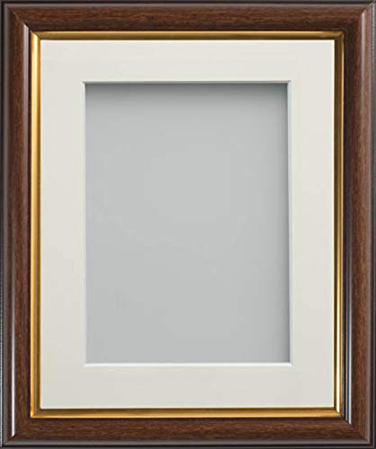 Frame Company Eldridge Mahogany A2 Photo Frame, Ivory Mount for A3