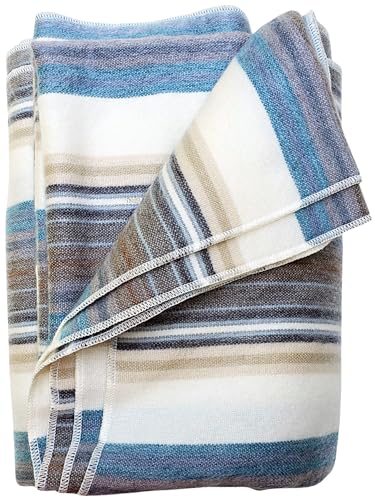 "DAVLINA, Alpaca Wool Throw Blanket - 65"" x 95"" - Super Soft, Lightweight, Breathable and Hypoallergenic - Non-Itchy or Scratchy"