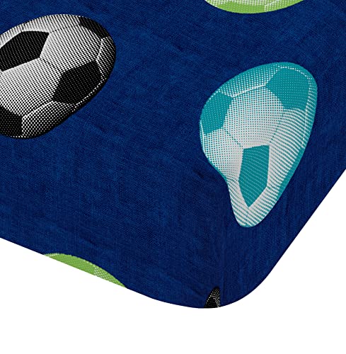 Catherine Lansfield Football Fitted Sheet 90 x 200 (Pair)