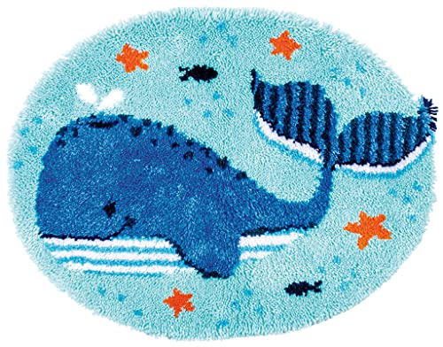 Vervaco Latch Hook Rug Set Outlined, Cotton Acrylic, Multicoloured, 70x56cm