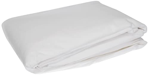 Night of the Vosges Arnaud Waterproof Fitted Sheet Mattress Protector 160 x 200 cm Extra-Wide Cups 40 cm Cotton White 160 x 200 cm