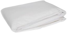Night of the Vosges Arnaud Waterproof Fitted Sheet Mattress Protector 160 x 200 cm Extra-Wide Cups 40 cm Cotton White 160 x 200 cm