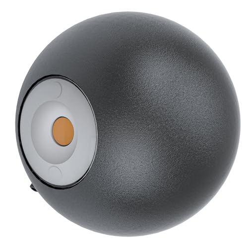 Eglo LED Outdoor wall Light Abugo, 2 Bulb External Porch Lighting Made of Black cast Aluminium and Clear Glass, Warm White Outside lamp, IP54