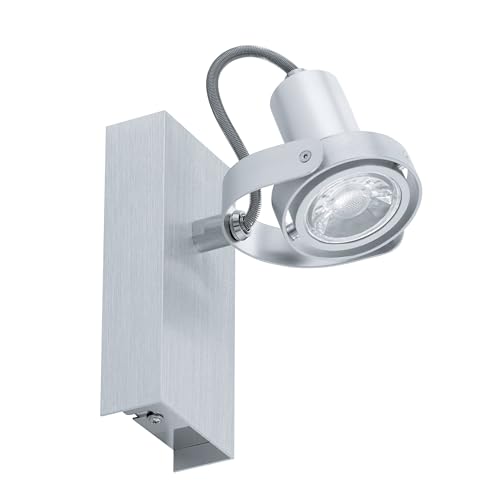 EGLO LED ceiling lamp Novorio, ceiling spotlight, steel