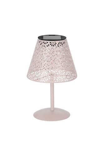 Eglo Solar Outdoor Table lamp Z_Solar, Outside Light for Balcony and Garden - pink metal, warm white