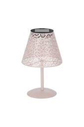 Eglo Solar Outdoor Table lamp Z_Solar, Outside Light for Balcony and Garden - pink metal, warm white