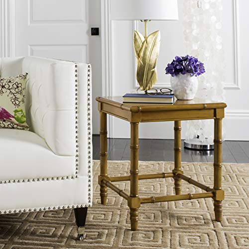 Safavieh Modern Accent Table with Wooden, in Brown, 50 X 50 X 55.88
