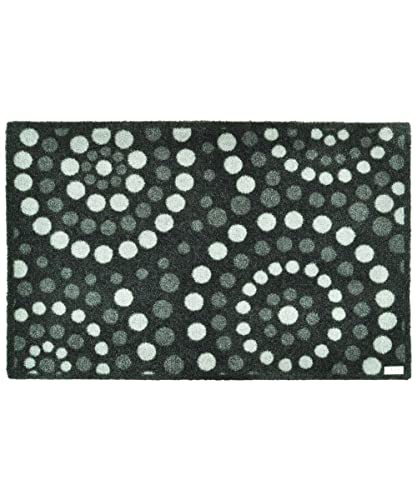 Zala Living Dots Grey Door Mat Dirt Trapper Mat Polyamide 50 x 70 x 0.7 cm