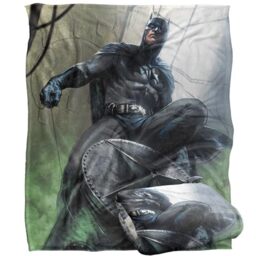 "LOGOVISION Batman Green Gas Pose Silky Touch Super Soft Throw Blanket 50""x60"""