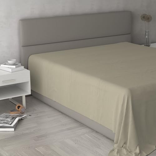 Max Color Top Sheet, 100% Cotton, Taupe, Maxi Double
