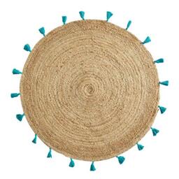 Douceur d'Intérieur Round Rug, Turquoise, (0) 120 cm