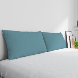 Max Color Pair of Pillowcases 100% Cotton, Made in Italy, Pillowcase Size 50 x 80 cm with Inner Flap, Solid Colour – Brass
