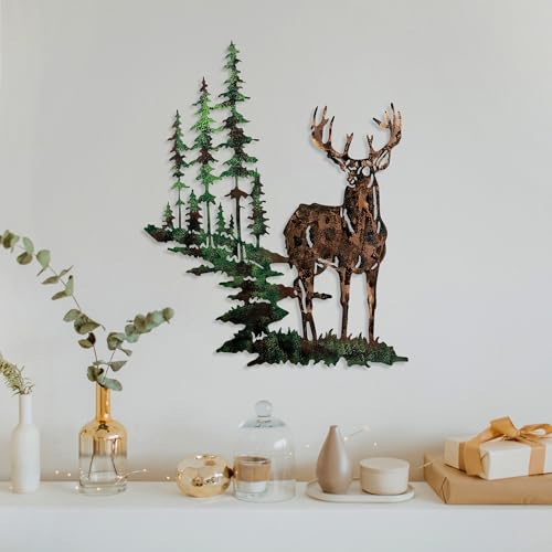 Handmade Decorative Metal Wall Accessory, 65 x 79 cm, 100% Metal (1.5 mm), Unique Hand-Painted Design, Perfect for Home Decor & Art Lovers