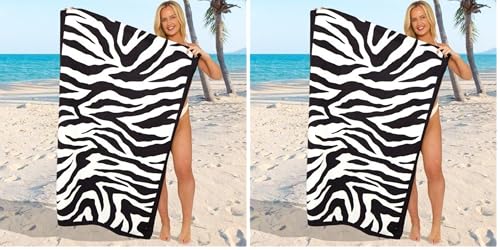 GC GAVENO CAVAILIA Extra Large Beach Towel for Adults - Quick Dry Microfibre Printed Beach Towels - Super Absorbent Beach Towel for Swim (180 x 100 cm) - (1 Piece) Soft, Sand Free,Lightweight - Multi