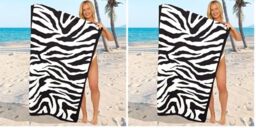 GC GAVENO CAVAILIA Extra Large Beach Towel for Adults - Quick Dry Microfibre Printed Beach Towels - Super Absorbent Beach Towel for Swim (180 x 100 cm) - (1 Piece) Soft, Sand Free,Lightweight - Multi