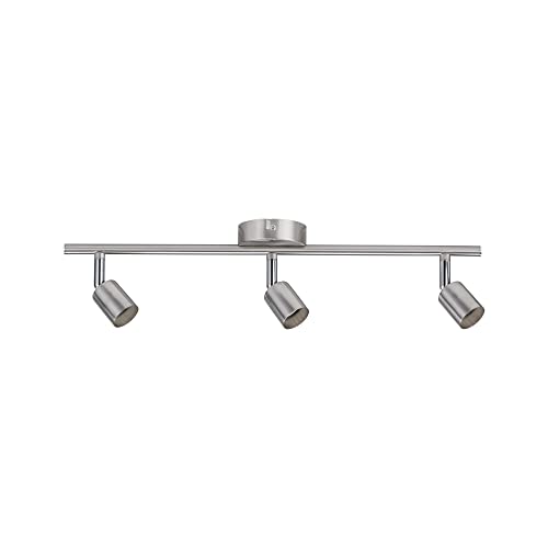 Paulmann 66745 Carolina Spotlight spot Without lamp Ceiling lamp max. 3x10 watts Nickel matt Metal GU10