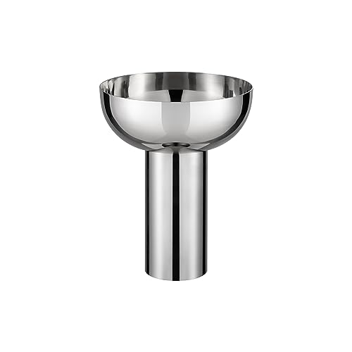 blomus Miyabi Flower Vase Made Stainless Steel Decorative Vase Colour Silver Size L 17 L x 17 W x 21 H cm