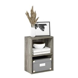 Furinno LUDER 2-Tier Open Shelves Bookcase, French Oak