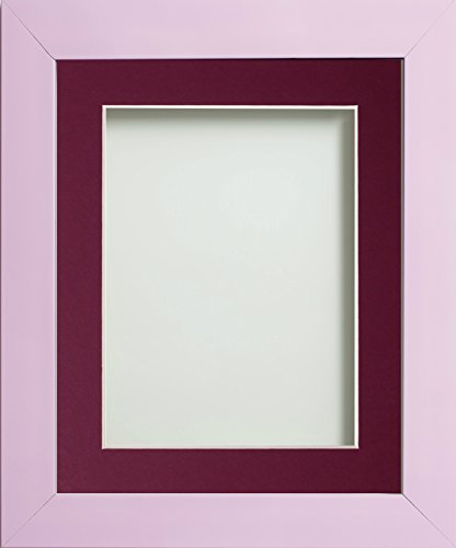 Frame Company Candy Range Peony Picture Photo Frames with Plum Mount, 24x18 for 18x12 *Choice of Sizes and Colours* Fitted with Perspex