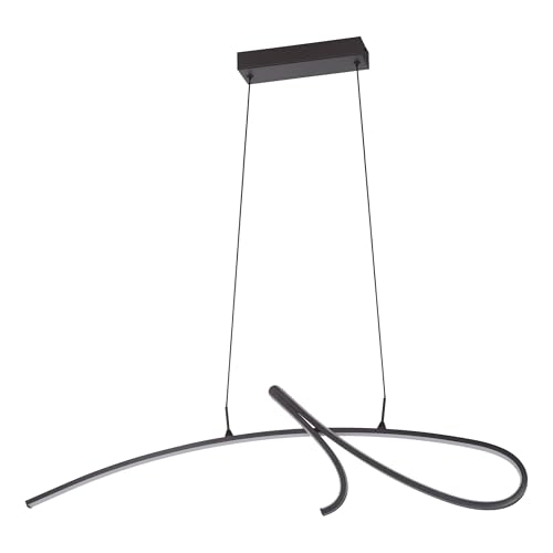 Eglo LED Pendant lamp Cardoncito, Dining Table Light, Ceiling Light with dip Switch, Metal Black, Warm to Cool White, 2400 lumens